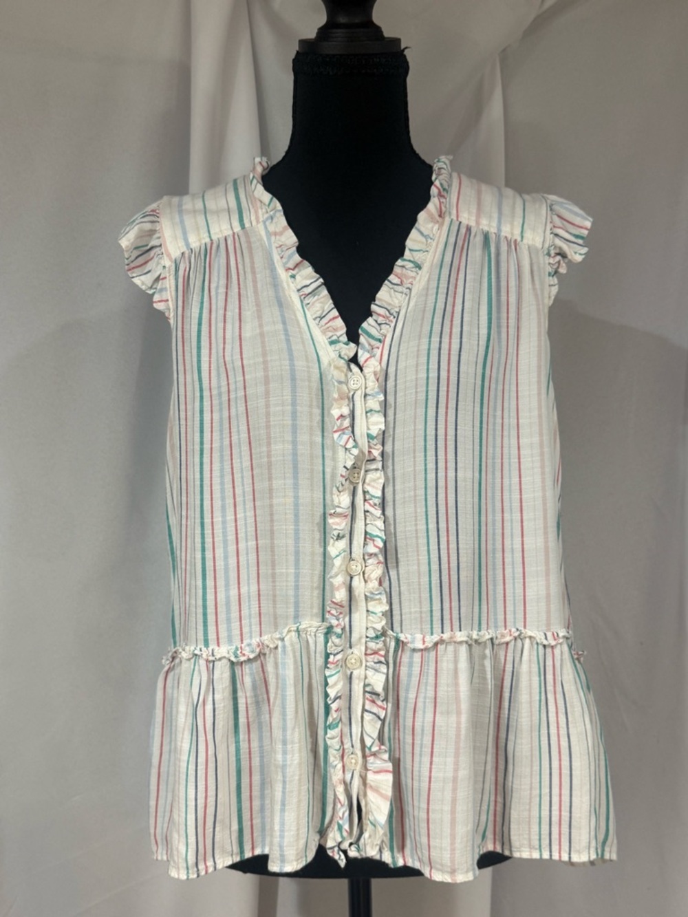 Jessica Simpson Multicolor Striped Sleeveless Top